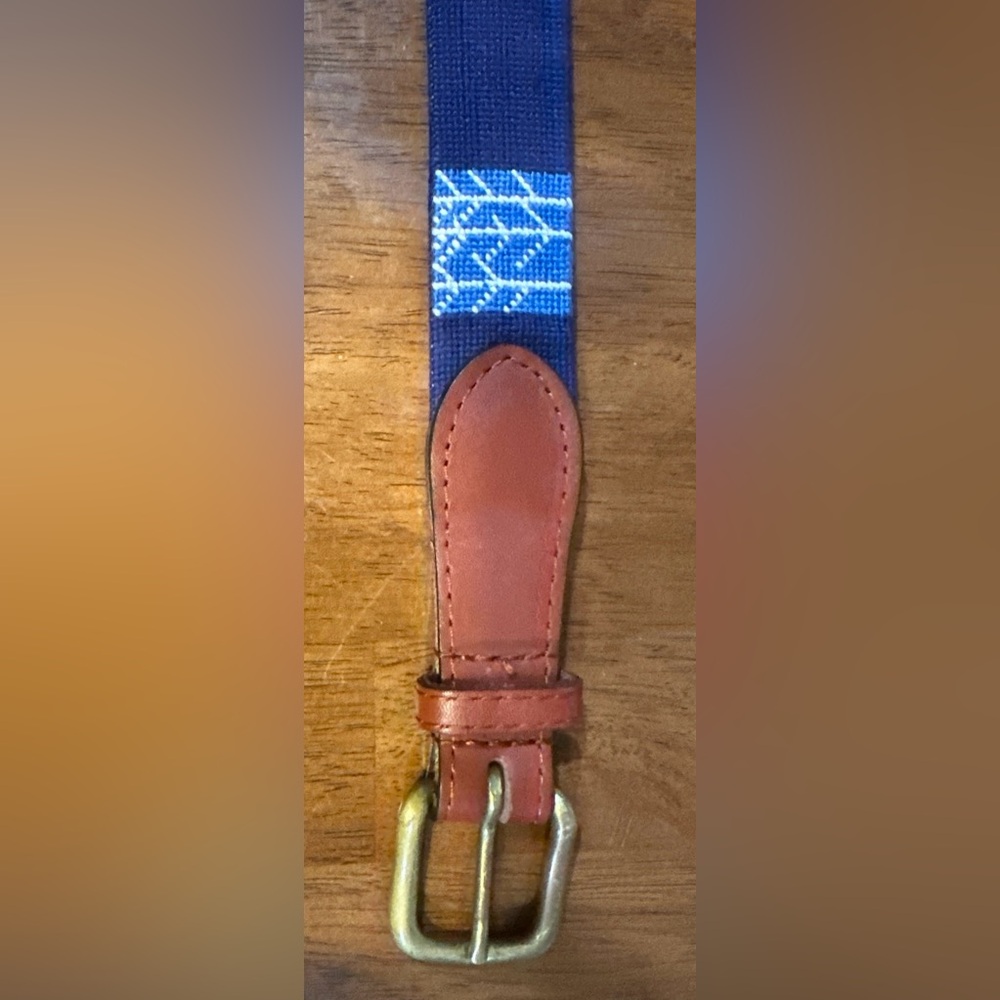 Smathers & Branson hand embroidered belt